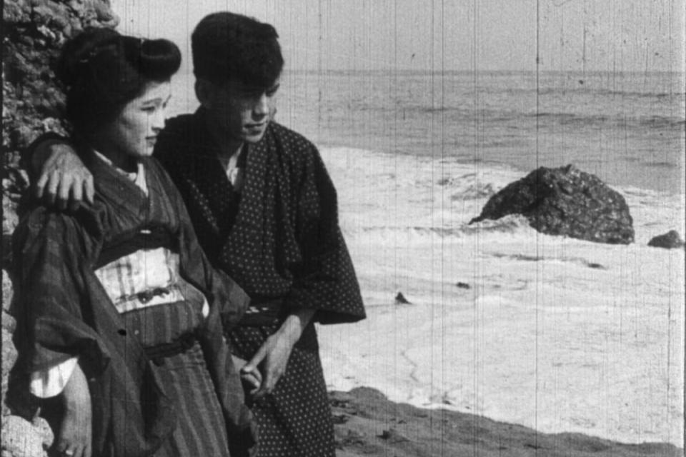 man and woman at the beach